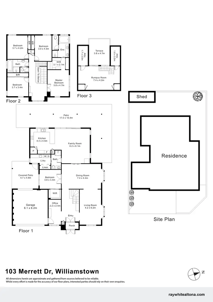 Floorplan of Homely house listing, 103 Merrett Drive, Williamstown VIC 3016