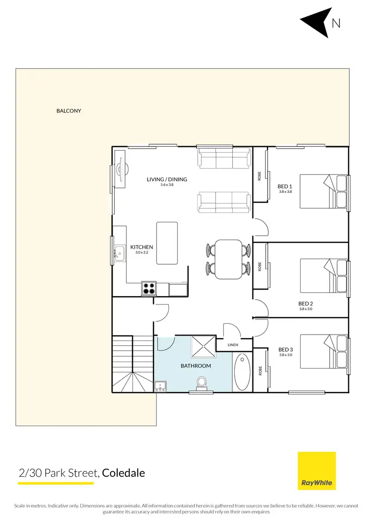 Floorplan of Homely unit listing, 2/30 Park Sreet, Coledale NSW 2515