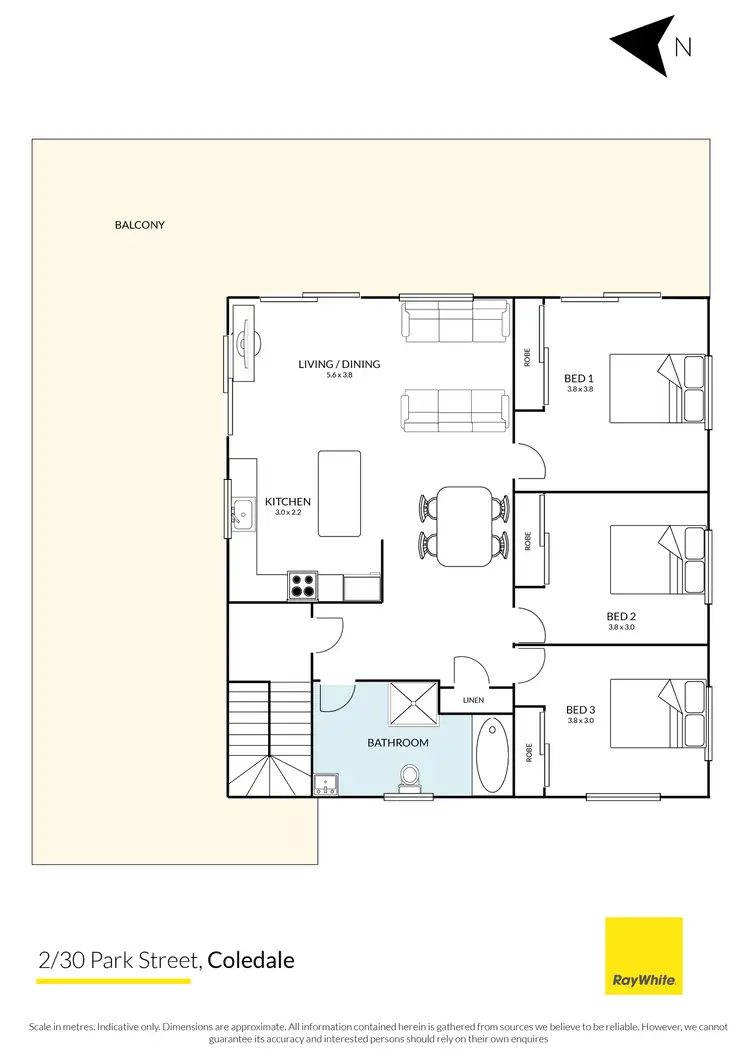 Floorplan of Homely unit listing, 2/30 Park Sreet, Coledale NSW 2515