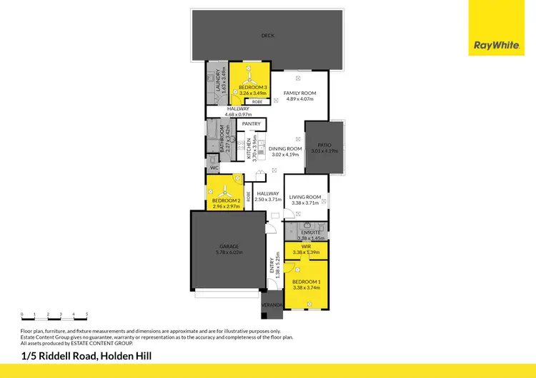 Floorplan of Homely house listing, 1/5 Riddell Road, Holden Hill SA 5088