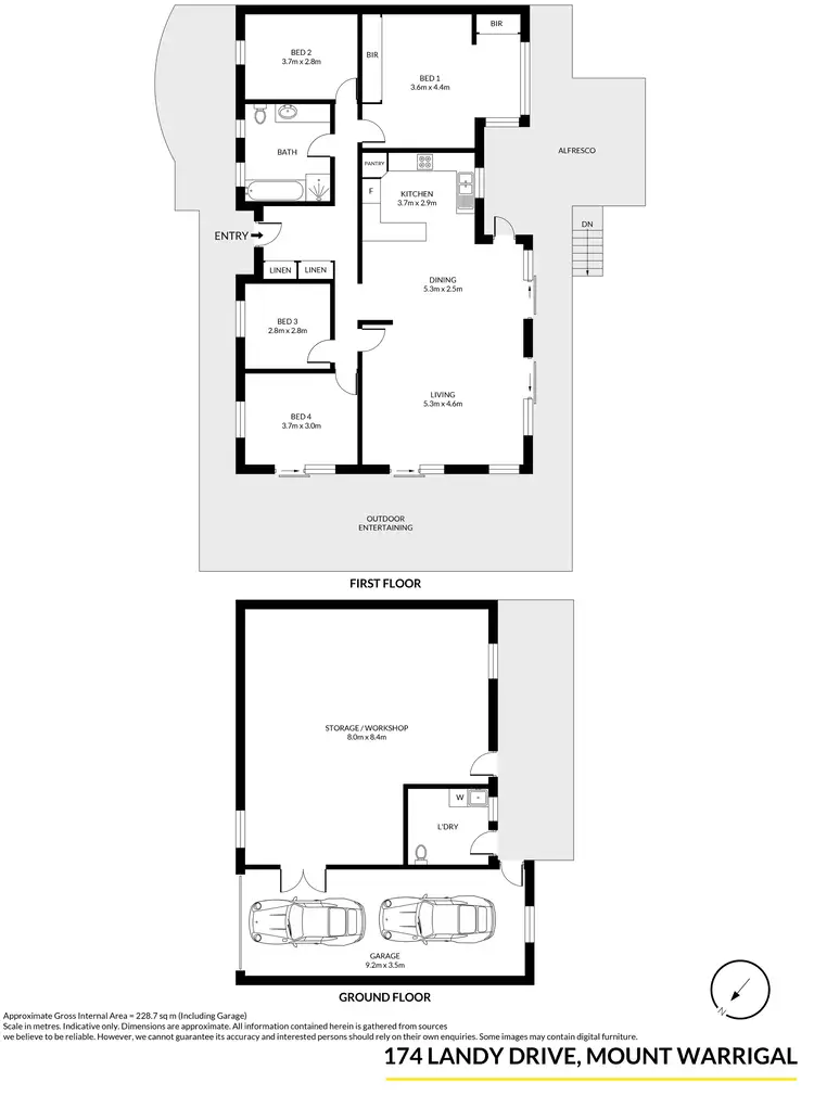 Floorplan of Homely house listing, 174 Landy Drive, Mount Warrigal NSW 2528