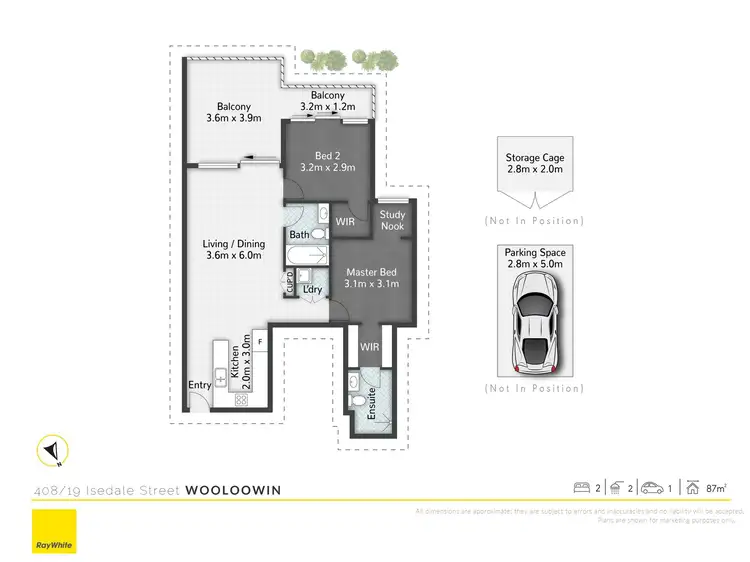 Floorplan of Homely apartment listing, 408/19 Isedale Street, Wooloowin QLD 4030