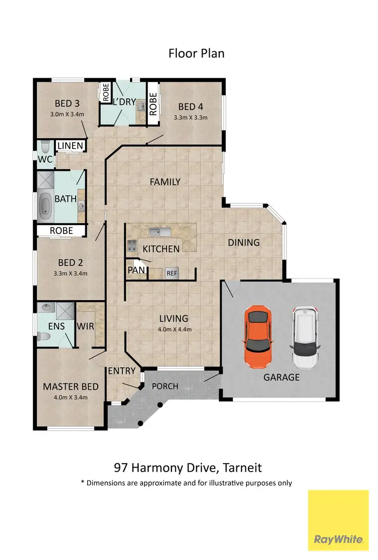 Floorplan of Homely house listing, 97 Harmony Drive, Tarneit VIC 3029