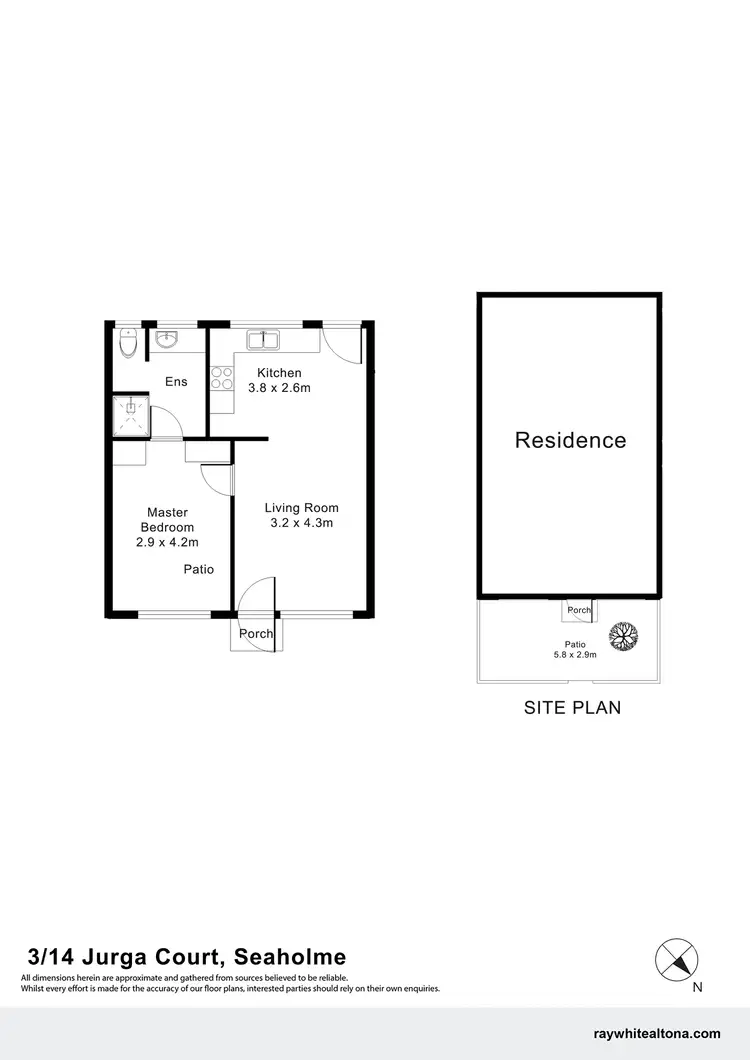 Floorplan of Homely unit listing, 3/14 Jurga Court, Seaholme VIC 3018