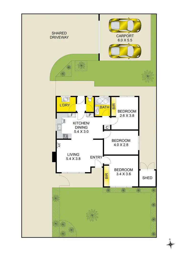 Floorplan of Homely house listing, 1/2 Herbert Street, Belmont VIC 3216