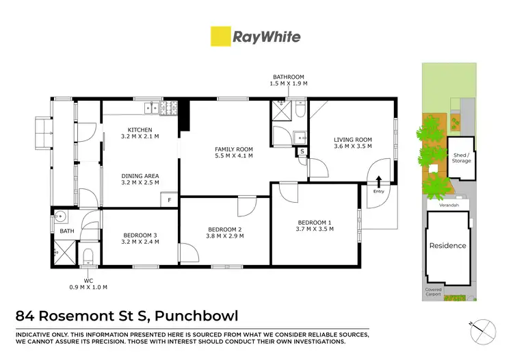 Floorplan of Homely house listing, 84 Rosemont Street, Punchbowl NSW 2196