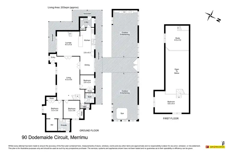 Floorplan of Homely house listing, 90 Dodemaide Circuit, Merrimu VIC 3340