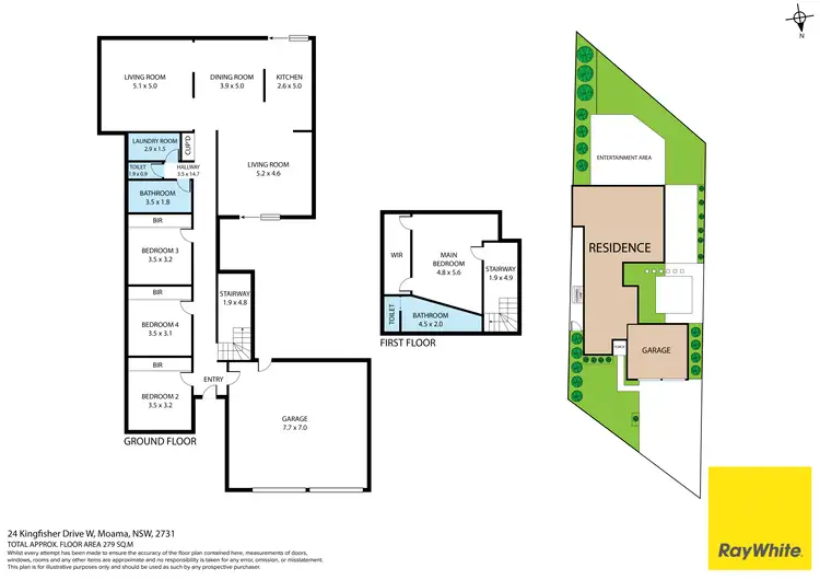 Floorplan of Homely house listing, 24 Kingfisher Drive West, Moama NSW 2731