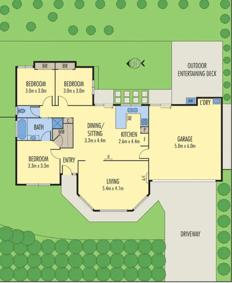 Floorplan of Homely house listing, 3 Muscat Place, Waurn Ponds VIC 3216