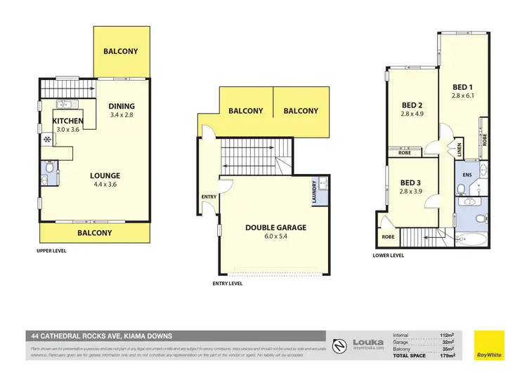 Floorplan of Homely semi-detached listing, 44 Cathedral Rocks Avenue, Kiama Downs NSW 2533