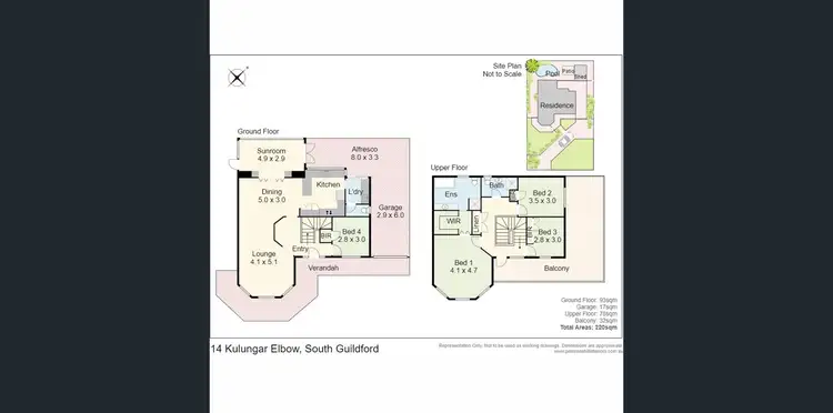 Floorplan of Homely house listing, 14 Kulungar Elbow, South Guildford WA 6055