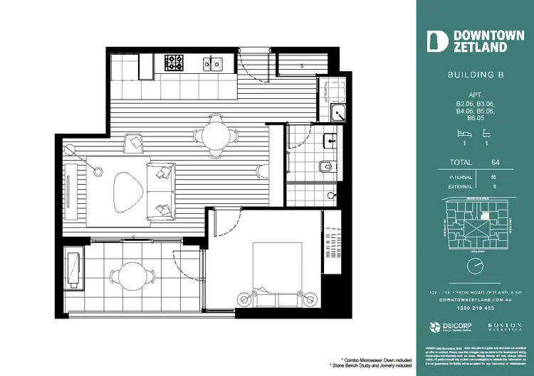 Floorplan of Homely apartment listing, 530/20 George Julius Avenue, Zetland NSW 2017