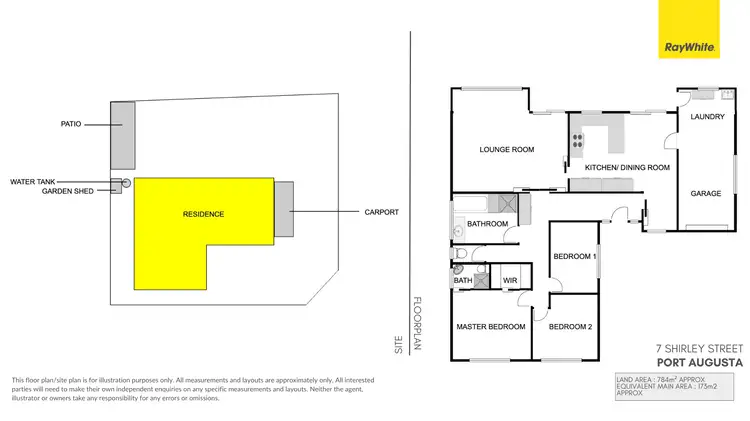 Floorplan of Homely house listing, 7 Shirley Street, Port Augusta West SA 5700