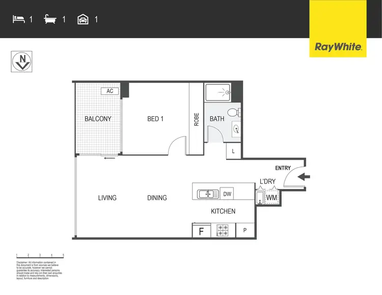 Floorplan of Homely apartment listing, 14/9 Irving Street, Phillip ACT 2606
