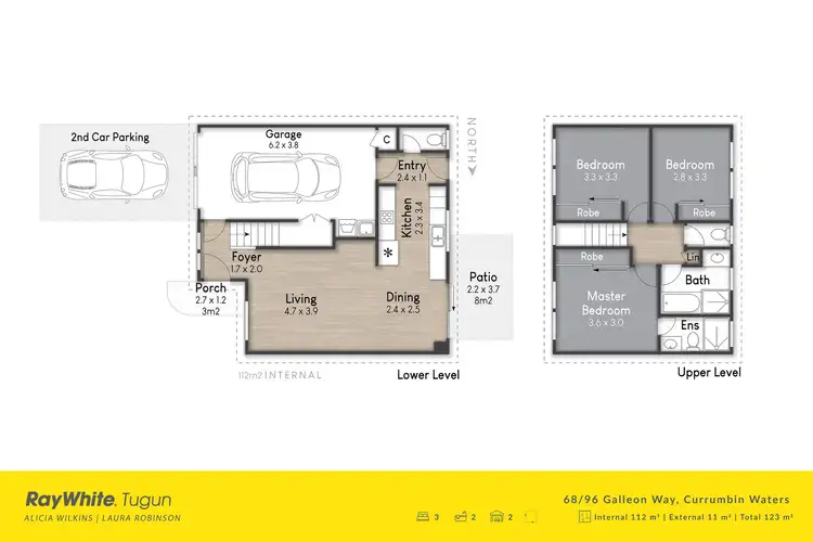 Floorplan of Homely townhouse listing, 68/96 Galleon Way, Currumbin Waters QLD 4223