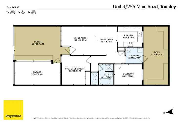 Floorplan of Homely house listing, 4/255 Main Road, Toukley NSW 2263