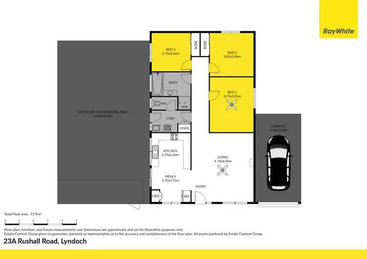 Floorplan of Homely house listing, 23A Rushall Road, Lyndoch SA 5351