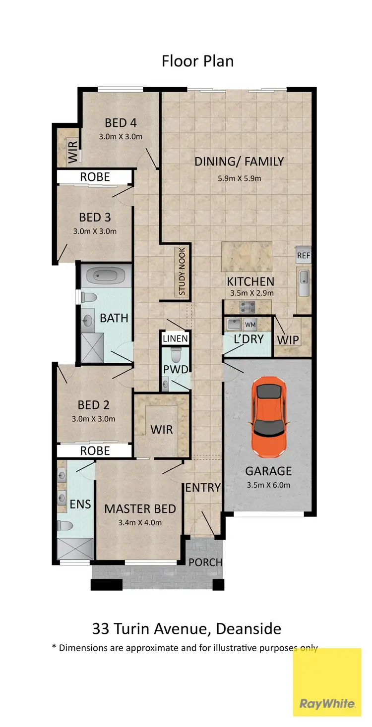 Floorplan of Homely house listing, 33 Turin Avenue, Deanside VIC 3336