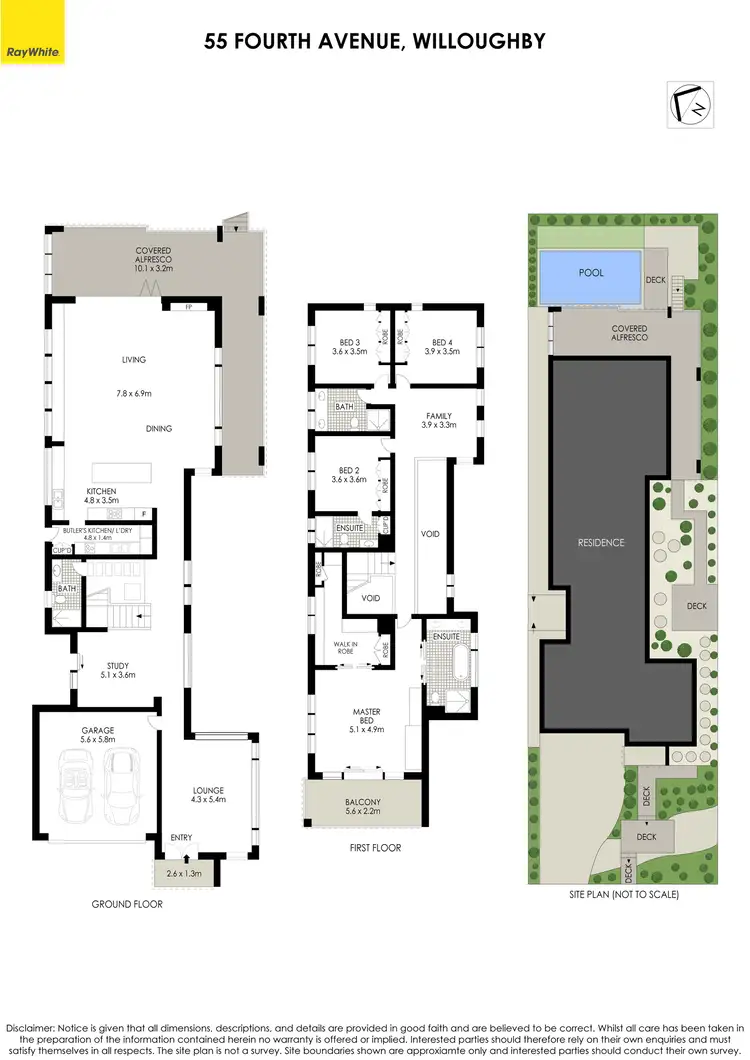 Floorplan of Homely house listing, 55 Fourth Avenue, Willoughby NSW 2068