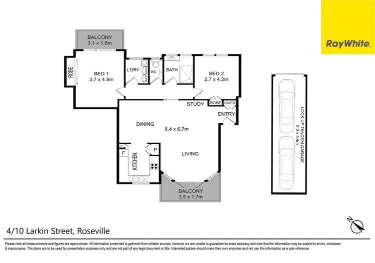 Floorplan of Homely unit listing, 4/10 Larkin Street, Roseville NSW 2069
