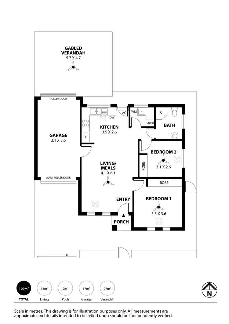 Floorplan of Homely house listing, 4A Derby Street, Albert Park SA 5014