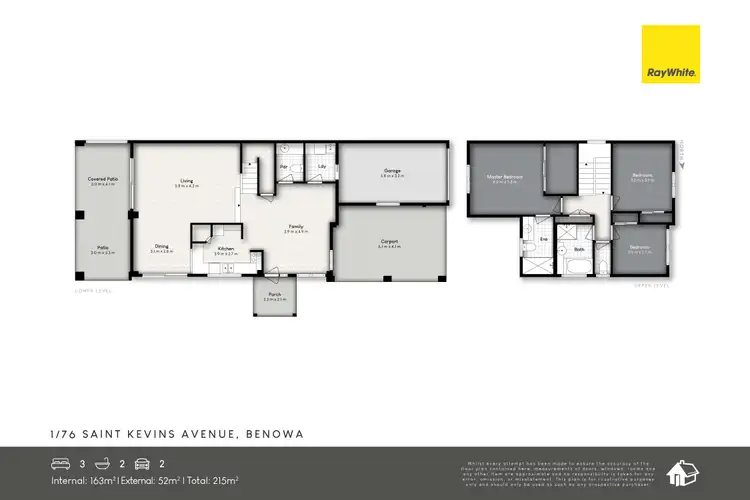 Floorplan of Homely semi-detached listing, 1/76 St Kevins Avenue, Benowa QLD 4217