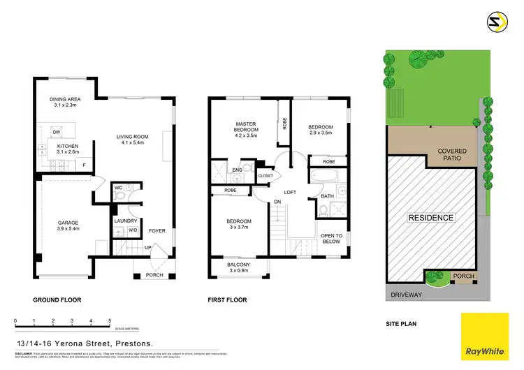 Floorplan of Homely townhouse listing, 13/14-16 Yerona Street, Prestons NSW 2170