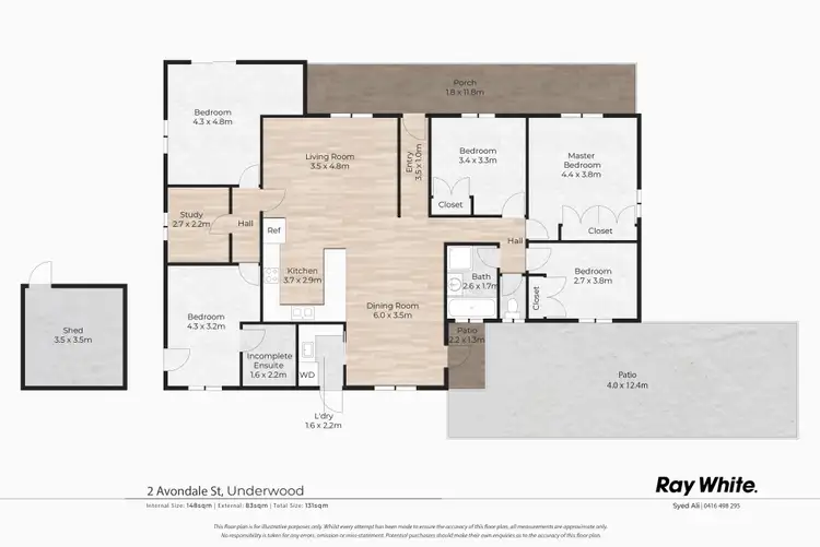 Floorplan of Homely house listing, 2 Avondale Street, Underwood QLD 4119