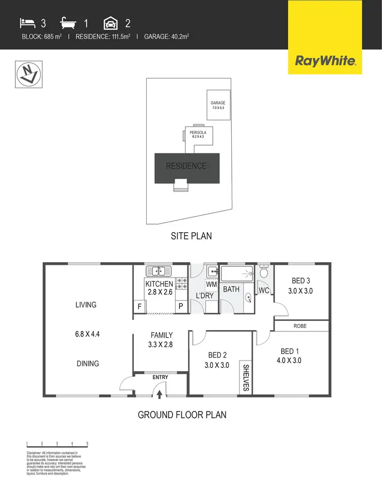 Floorplan of Homely house listing, 3 Buned Place, Giralang ACT 2617