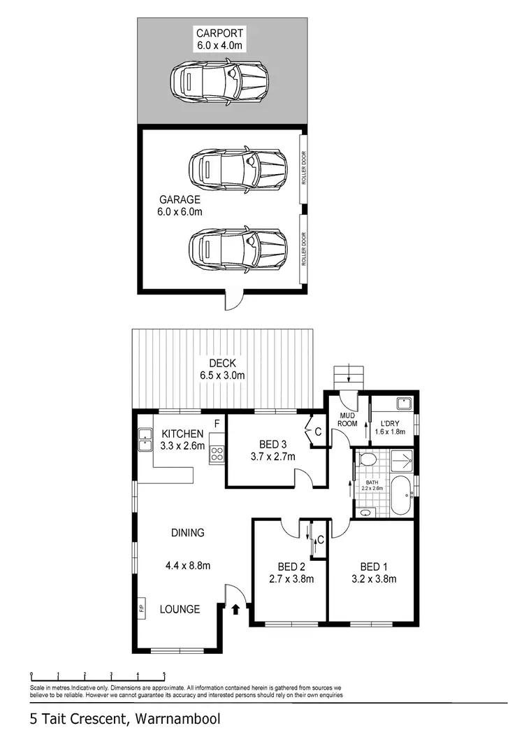 Floorplan of Homely house listing, 5 Tait Crescent, Warrnambool VIC 3280
