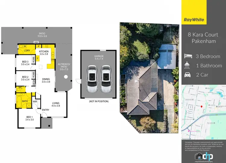 Floorplan of Homely house listing, 8 Kara Court, Pakenham VIC 3810