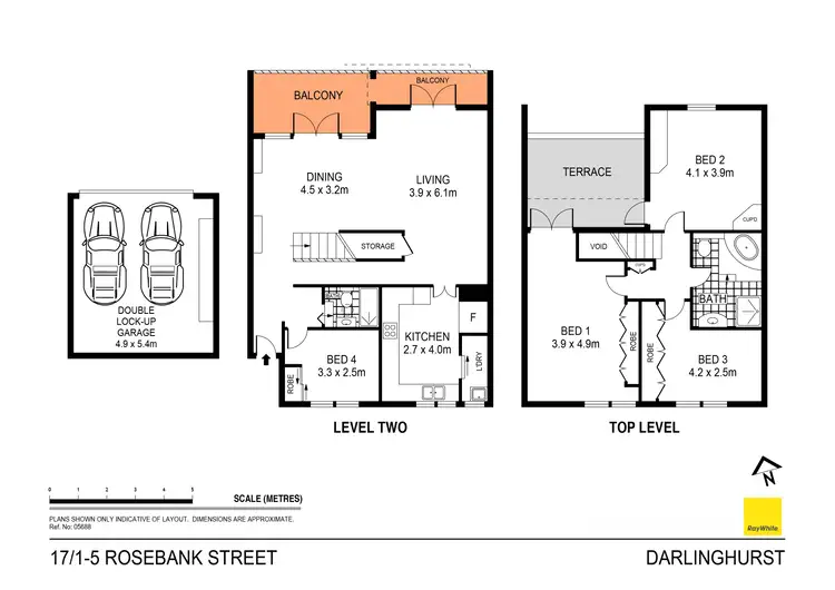 Floorplan of Homely apartment listing, 17/1-5 Rosebank Street, Darlinghurst NSW 2010