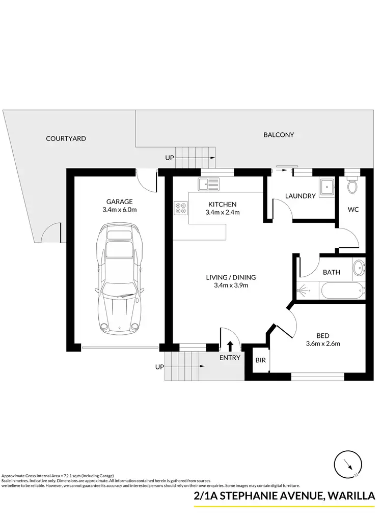 Floorplan of Homely house listing, 2/1A Stephanie Avenue, Warilla NSW 2528