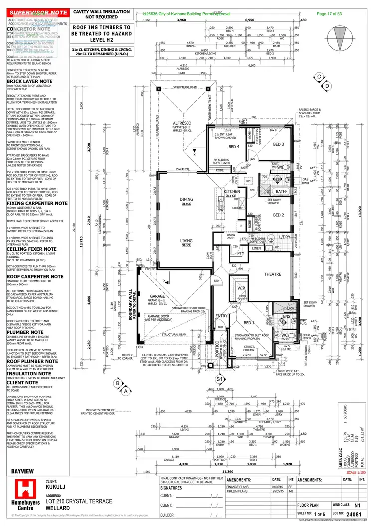 Floorplan of Homely house listing, 4 Crystal Terrace, Wellard WA 6170