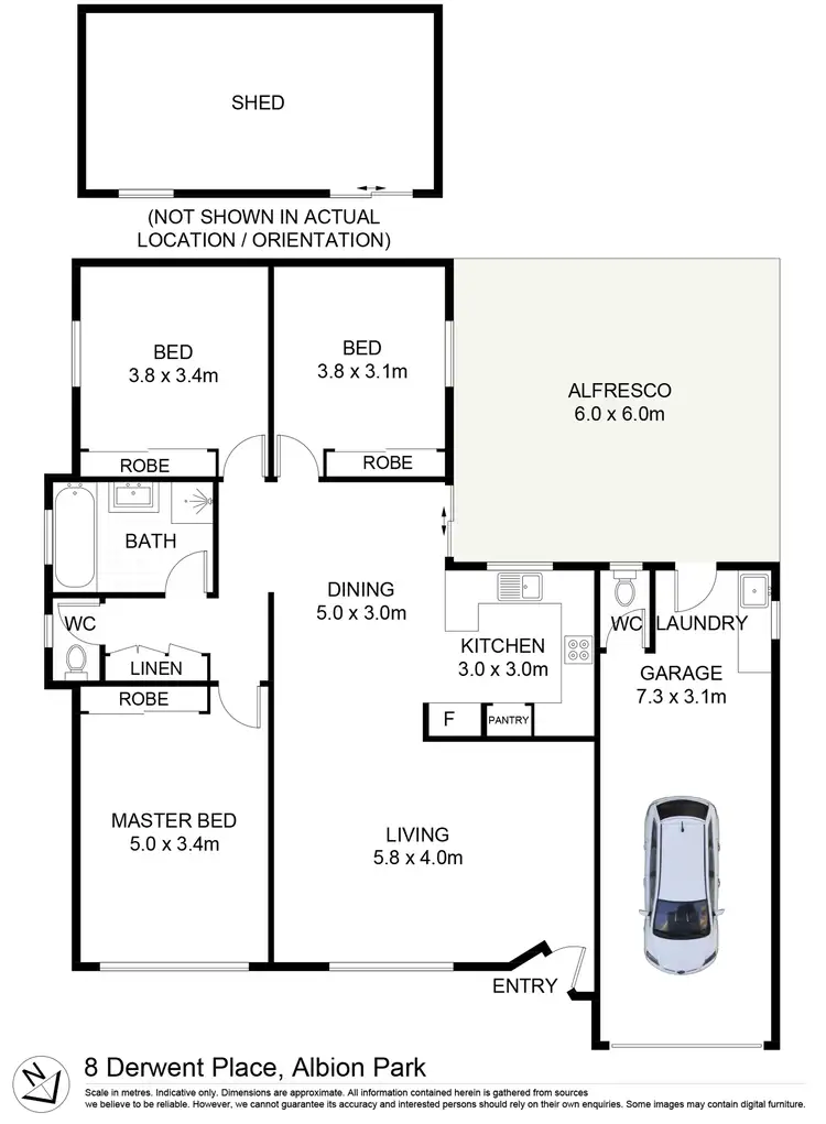 Floorplan of Homely house listing, 8 Derwent Place, Albion Park NSW 2527