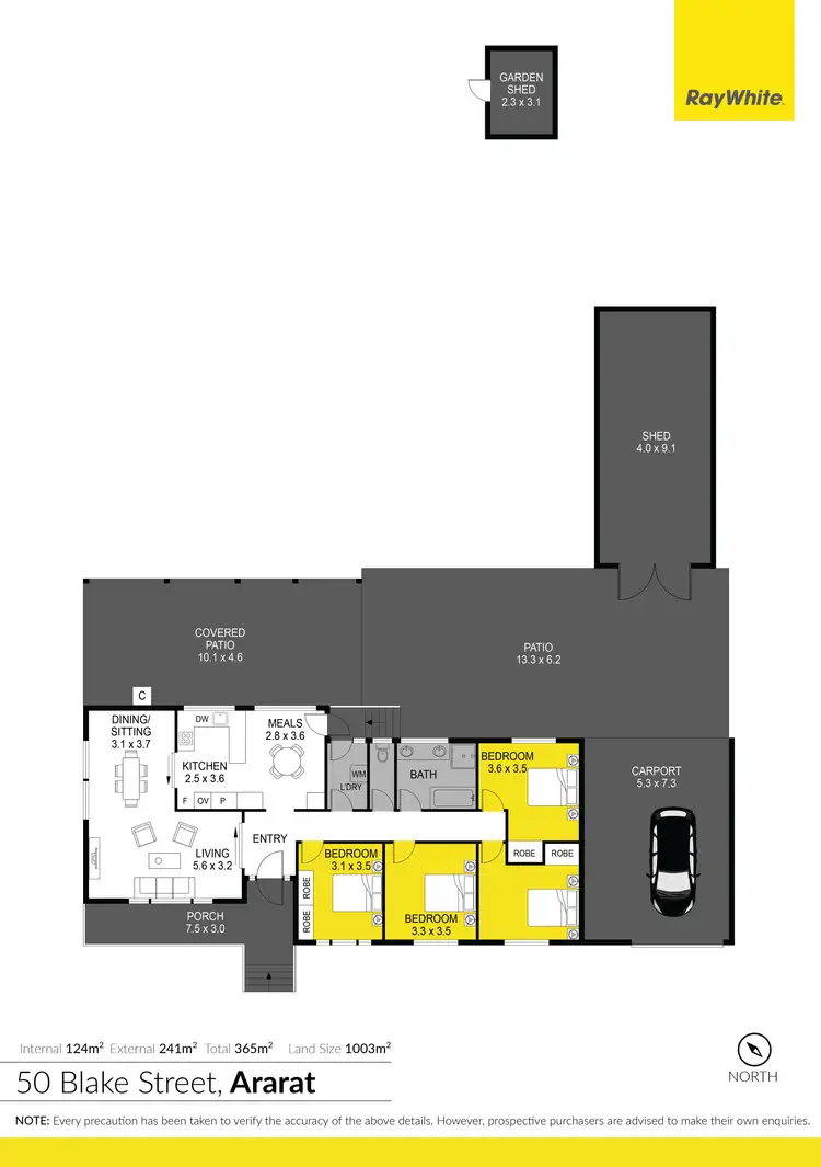 Floorplan of Homely house listing, 50 Blake Street, Ararat VIC 3377