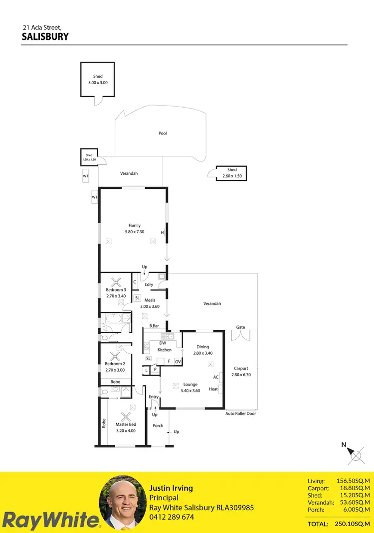 Floorplan of Homely house listing, 21 Ada Street, Salisbury SA 5108