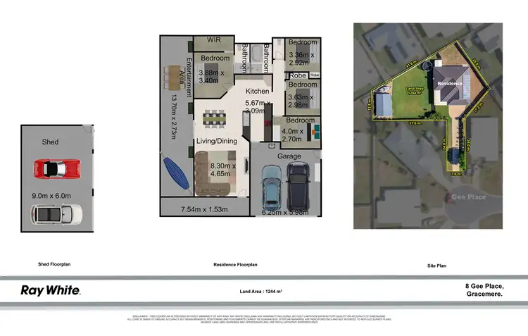 Floorplan of Homely house listing, 8 Gee Place, Gracemere QLD 4702