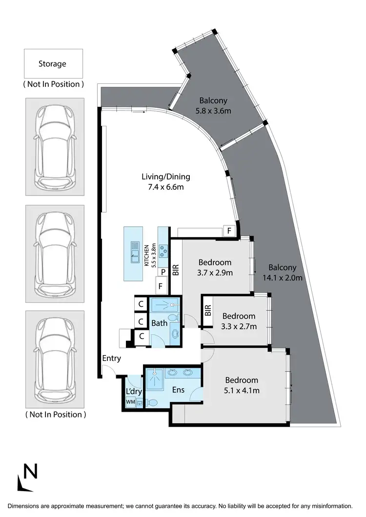 Floorplan of Homely apartment listing, 2102/39 Caravel Lane, Docklands VIC 3008
