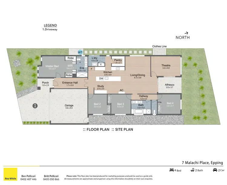 Floorplan of Homely house listing, 7 Malachi Place, Epping VIC 3076