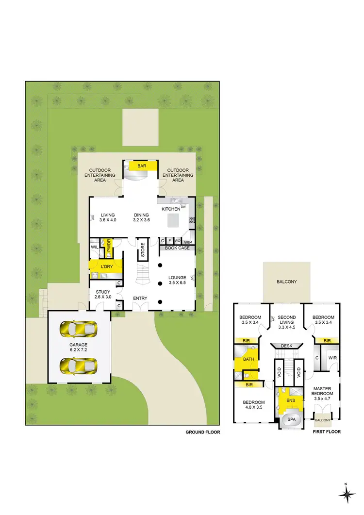 Floorplan of Homely house listing, 9 Victory Way, Highton VIC 3216