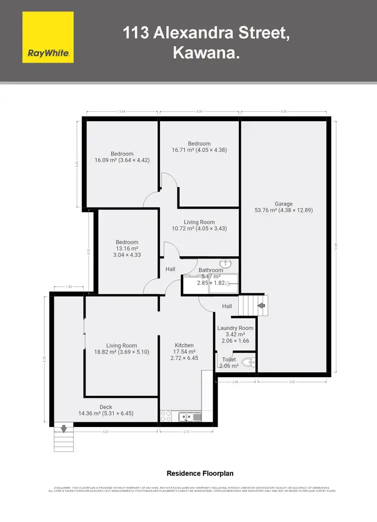 Floorplan of Homely house listing, 113 Alexandra Street, Kawana QLD 4701