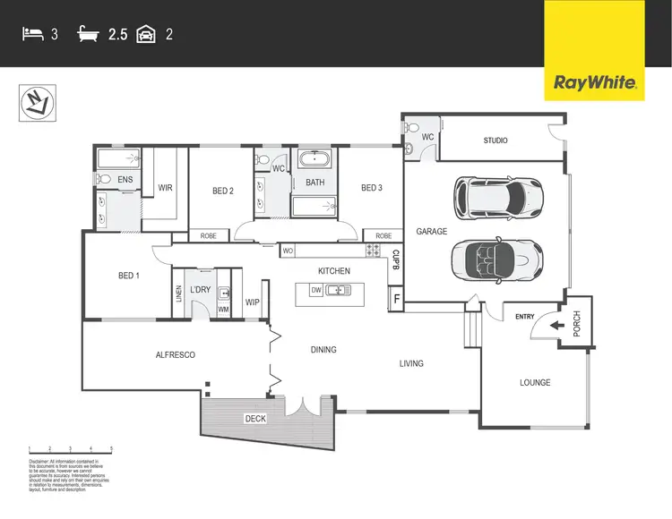Floorplan of Homely house listing, 64 Thwaites Crescent, Wright ACT 2611