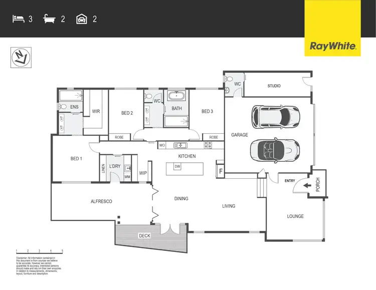 Floorplan of Homely house listing, 64 Thwaites Crescent, Wright ACT 2611
