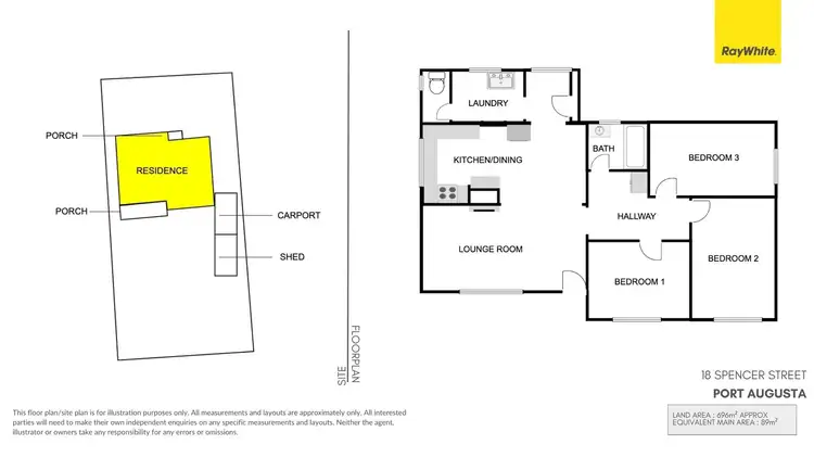 Floorplan of Homely house listing, 18 Spencer Street, Port Augusta SA 5700