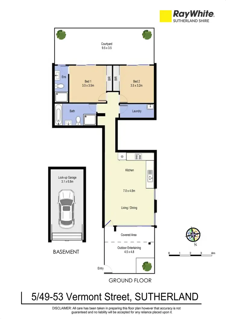 Floorplan of Homely apartment listing, 5/49-53 Vermont Street, Sutherland NSW 2232