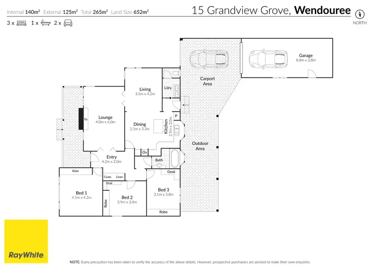 Floorplan of Homely house listing, 15 Grandview Grove, Wendouree VIC 3355
