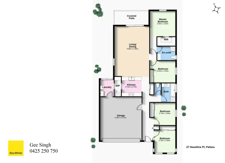 Floorplan of Homely house listing, 27 Heseltine Place, Pallara QLD 4110