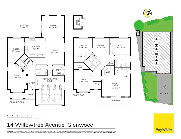 Floorplan of Homely house listing, 14 Willowtree Avenue, Glenwood NSW 2768