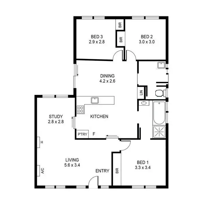 Floorplan of Homely house listing, 1/19 Dalyston Street, Grovedale VIC 3216